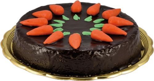 103. Mrkvový celozrnný dort s čokoládovou polevou